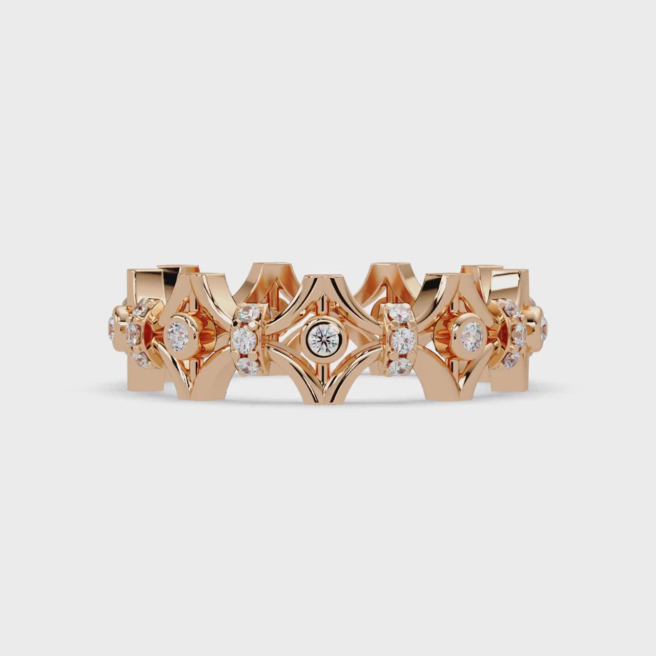 Emerald Square Diamond Eternity Ring