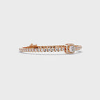 Diamond Halo Tennis Bracelet