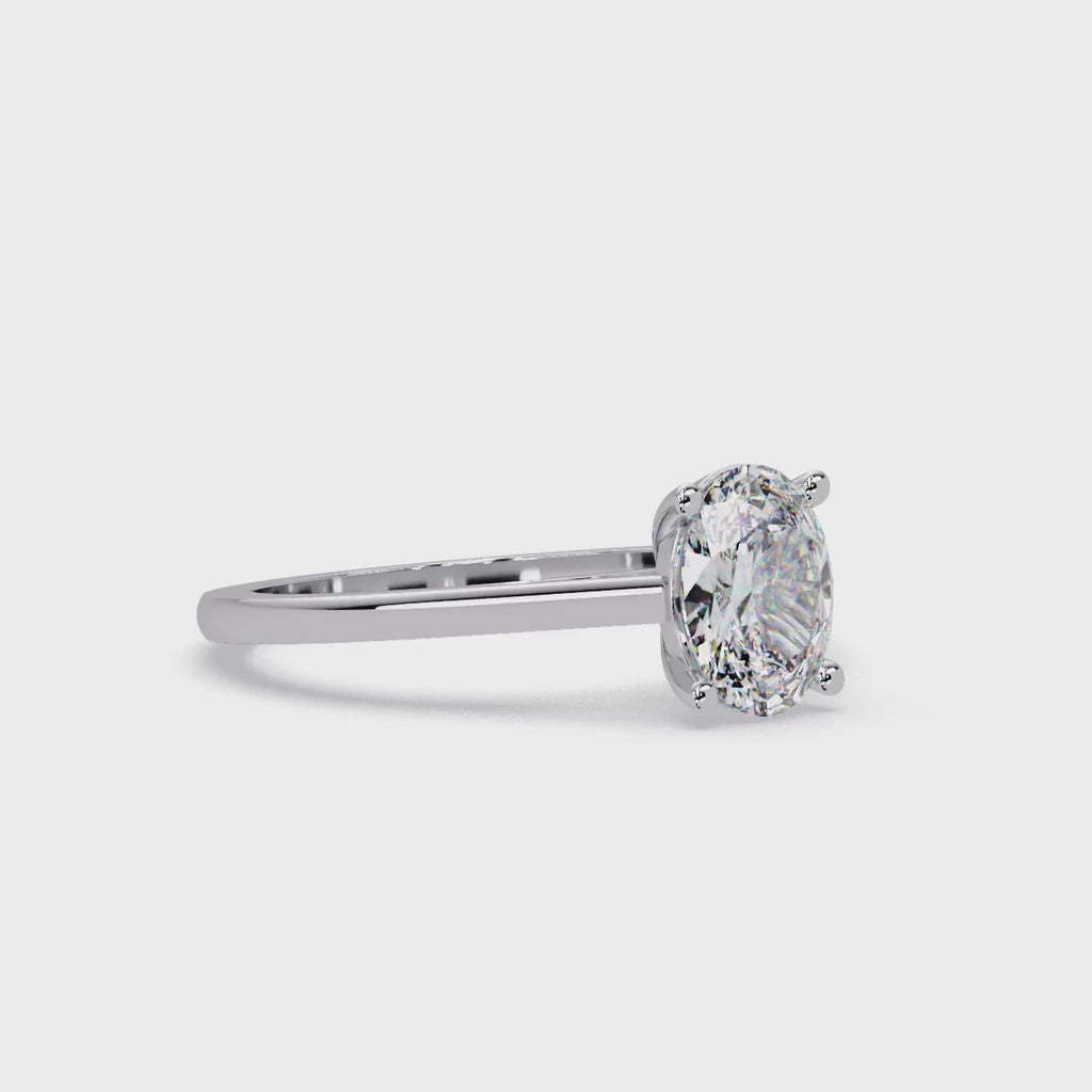 Classic Oval Solitaire Engagement Ring