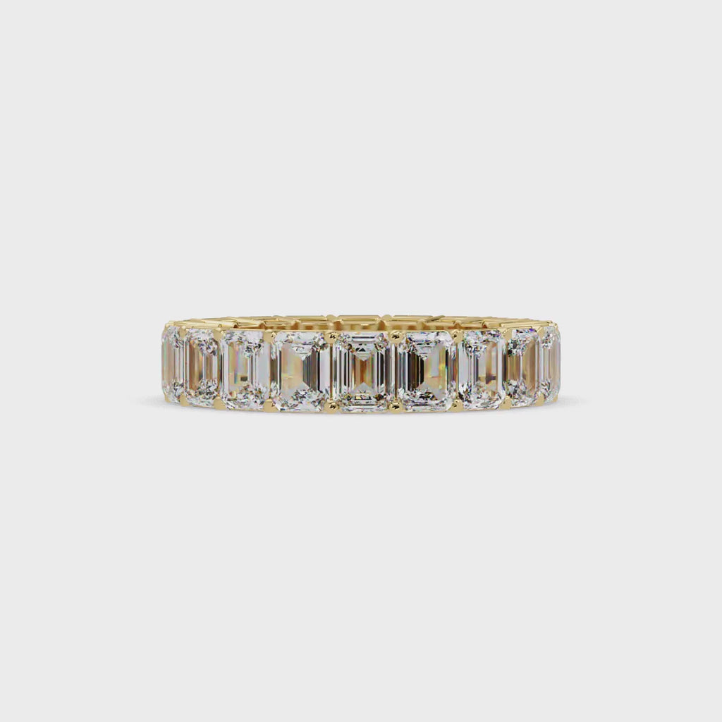 Emerald Cut Diamond Eternity Band Ring