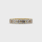 Emerald Cut Diamond Eternity Band Ring