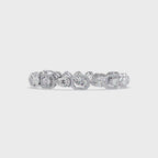 Luxury Pear & Hexagon Halo Diamond Tennis Bracelet