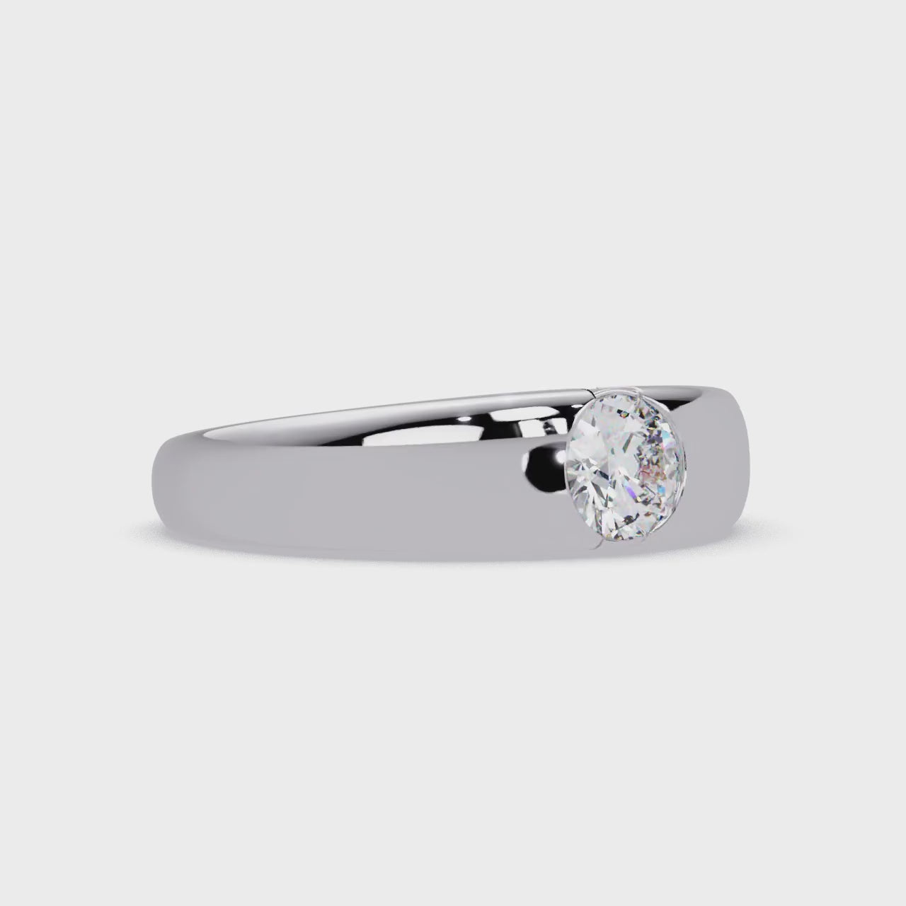 Radiant and Round Cut Diamond Eternity Ladies Ring