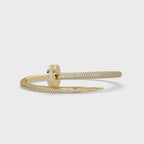 Luxury Diamond Nail Bangle Bracelet