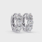 Infinity Halo Cushion Cut Diamond Stud Earrings