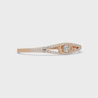 Open Cushion Halo Diamond Bracelet