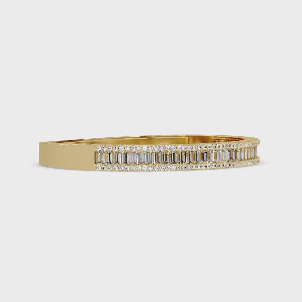 Luxury Baguette & Round Diamond Tennis Bracelet
