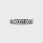 Emerald Cut Diamond Eternity Band Ring