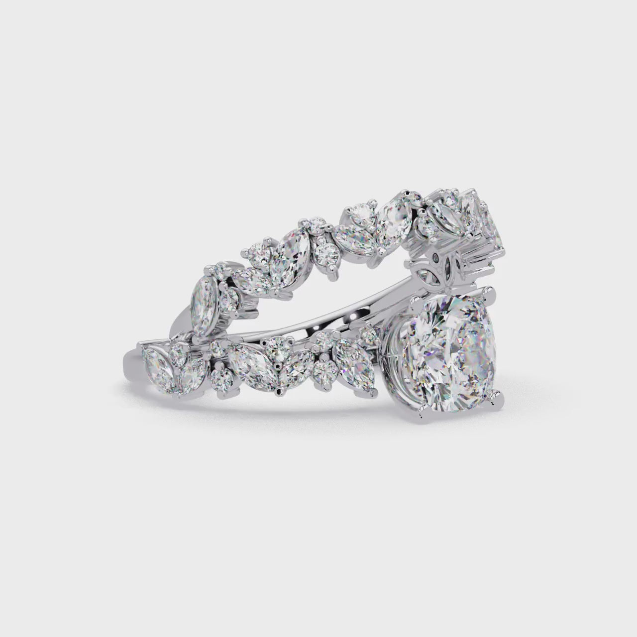 Nature Inspired Diamond Engagement Ring