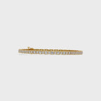 Princess Cut Diamond Tennis Bracelet in Gold & White Gold
