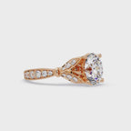 Oval & Round Cut Diamond Engagement Ring