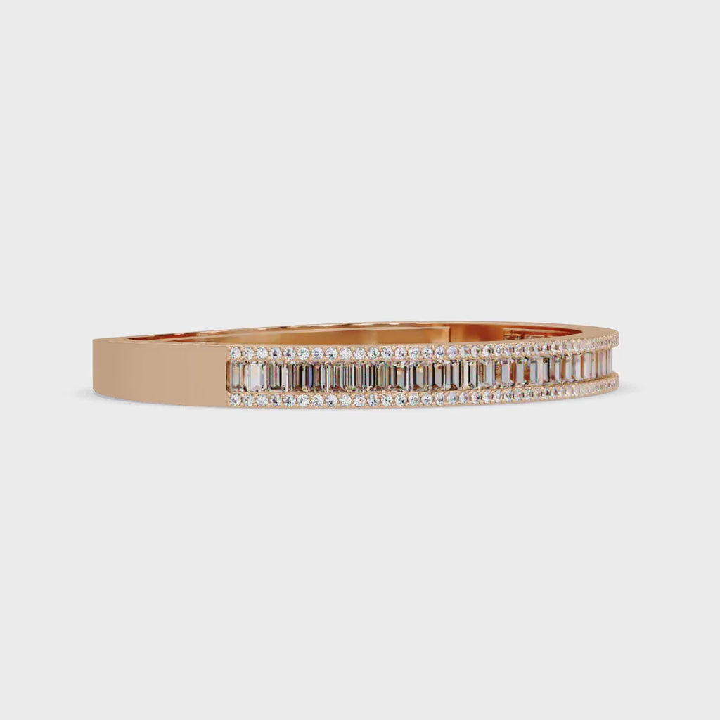 Luxury Baguette & Round Diamond Tennis Bracelet