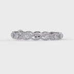 Round Diamond Open-Link Tennis Bracelet
