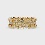 Multi-Shape Diamond Ornate Statement Ring