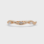 Elegant Marquise Diamond Wedding Band Ring