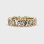 Multi-Shape Diamond Eternity Ladies Ring