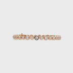 Bezel Set Round Diamond Tennis Bracelet