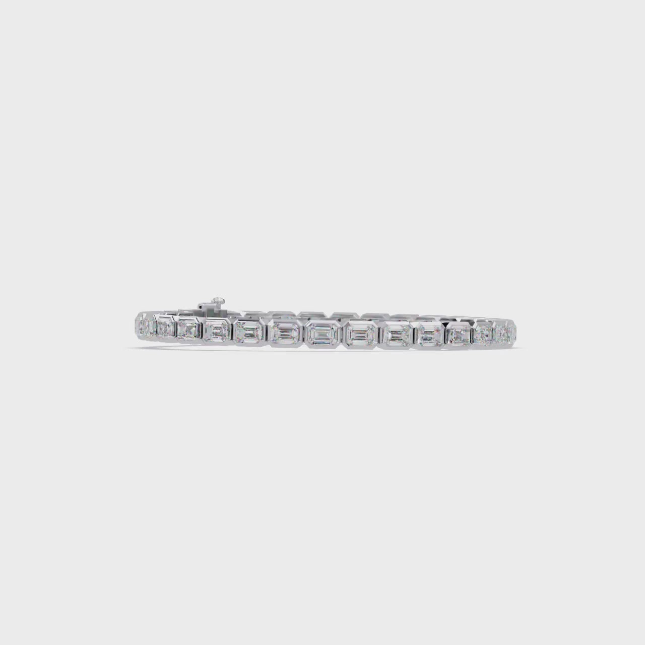 Emerald Cut Diamond Tennis Bracelet – 9.39 CT