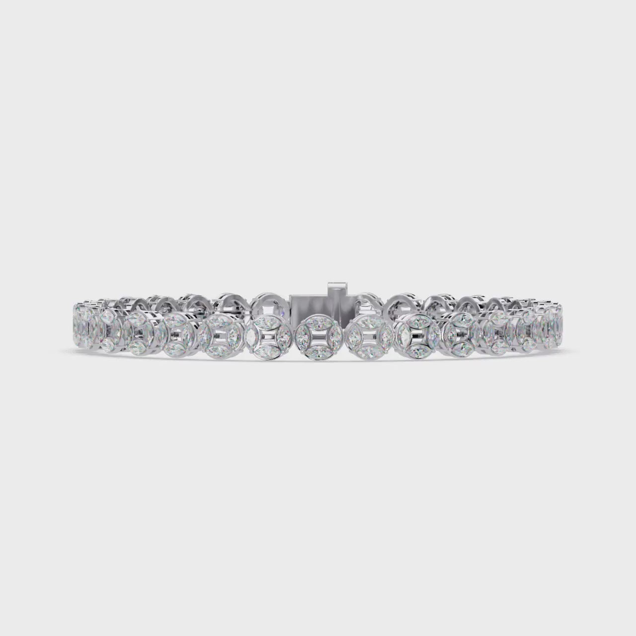 Marquise Diamond Tennis Bracelet