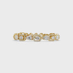 Luxury Pear & Hexagon Halo Diamond Tennis Bracelet