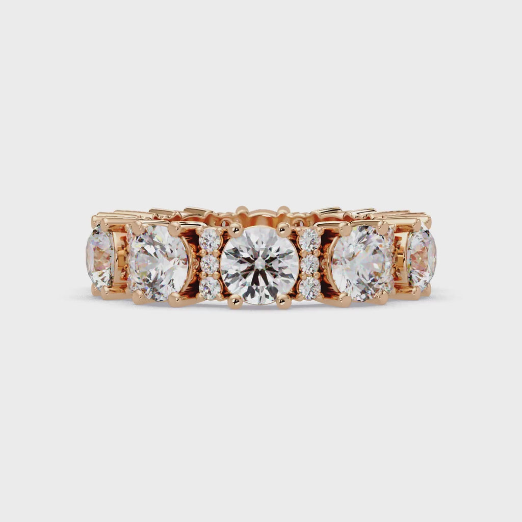 Round Cut Diamond Ladies Ring