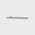 Princess Cut Diamond Tennis Bracelet in Gold & White Gold