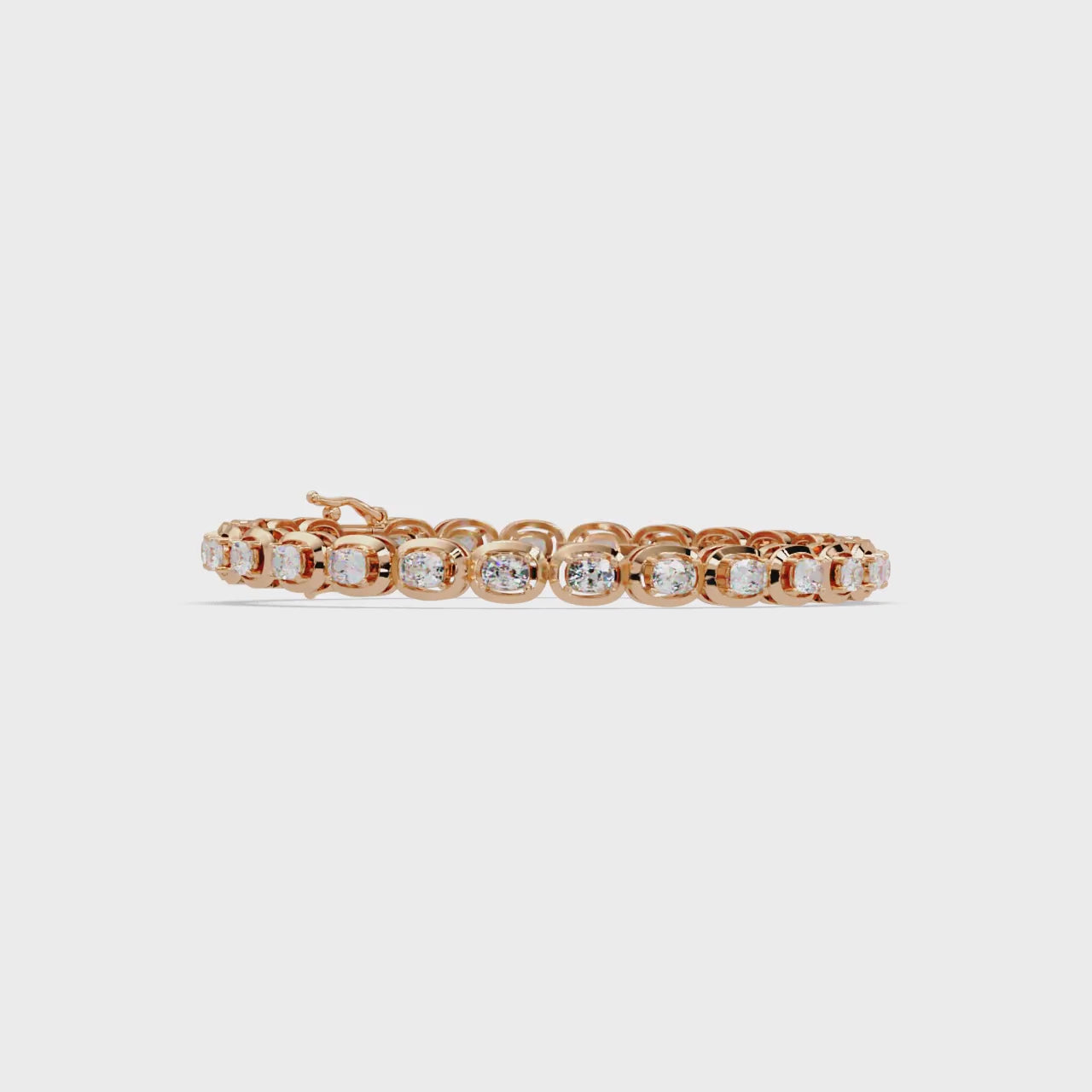 Luxury Oval Cut Diamond Tennis Bracelet