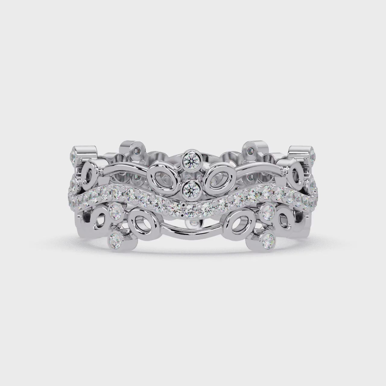 Vintage-Inspired Ornate Filigree Diamond Ring