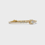 Diamond Halo Tennis Bracelet