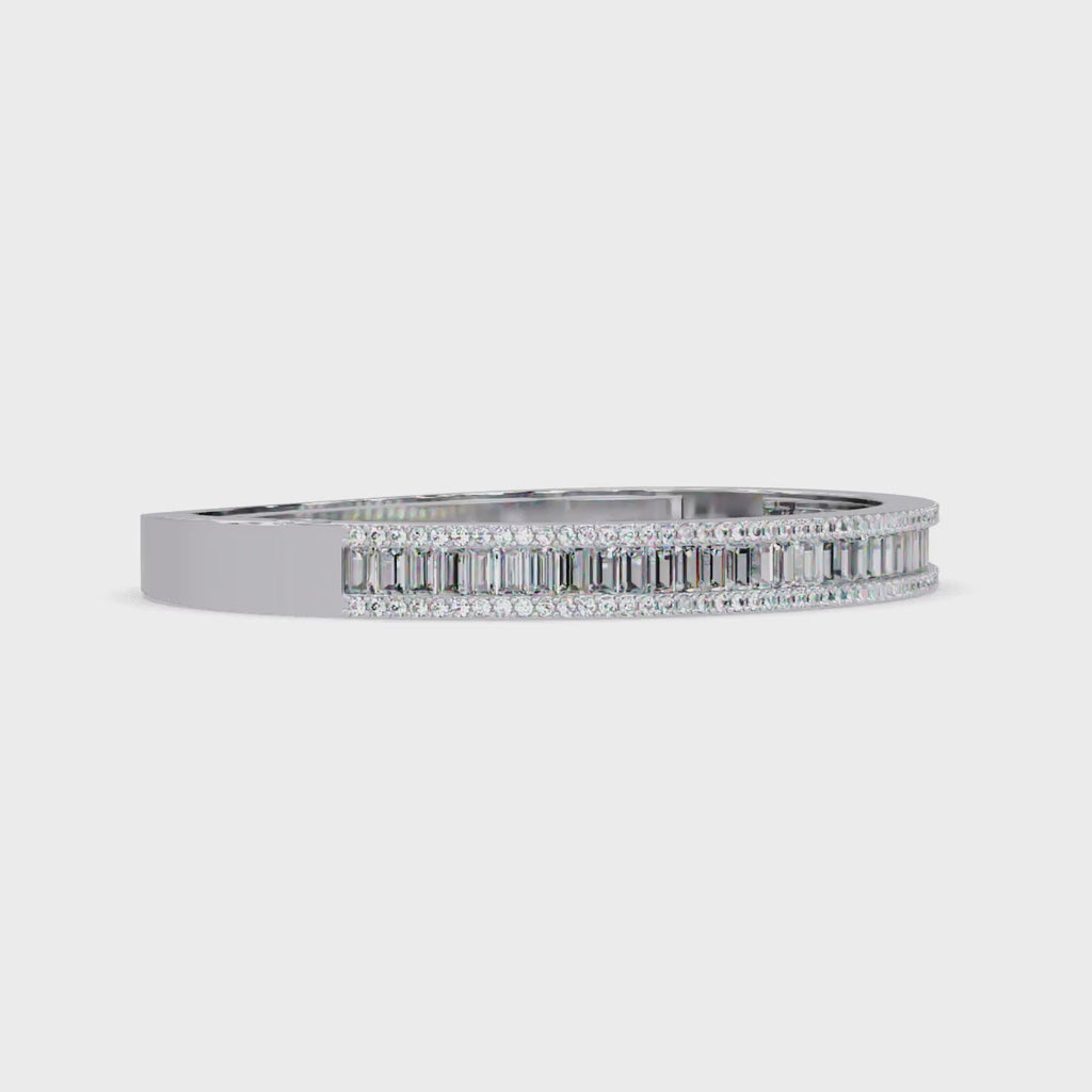Luxury Baguette & Round Diamond Tennis Bracelet