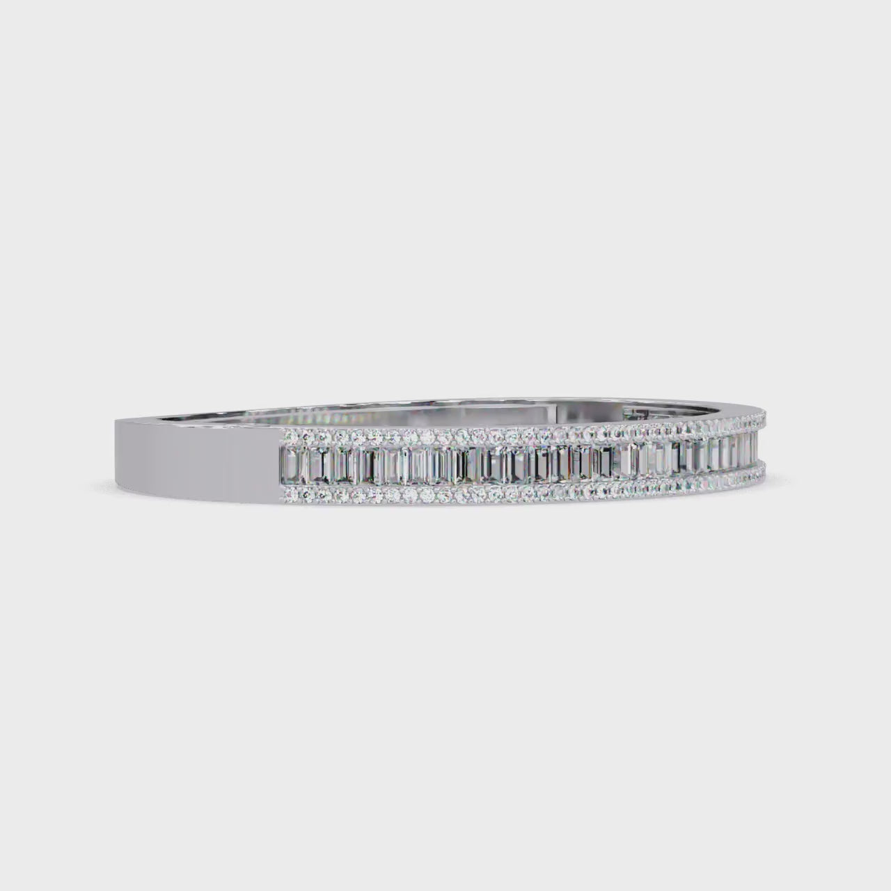 Luxury Baguette & Round Diamond Tennis Bracelet