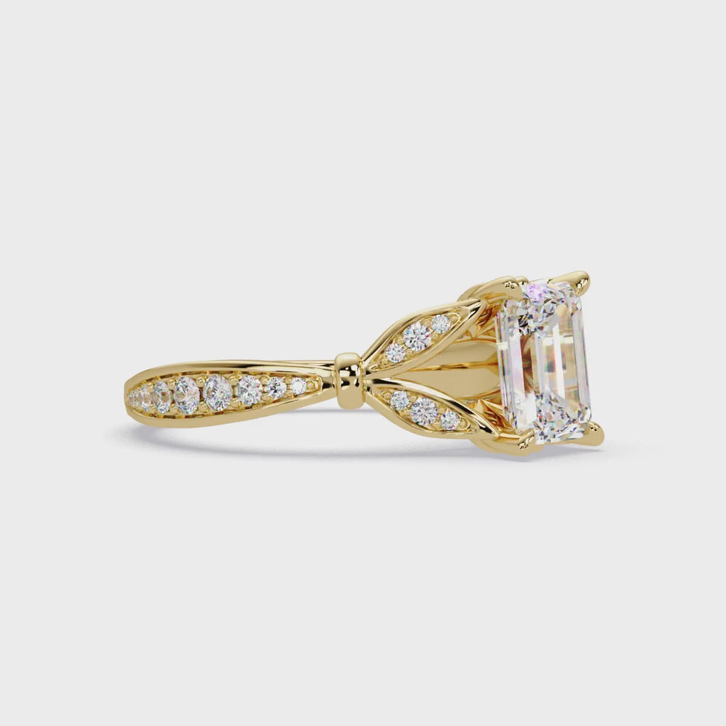 Emerald Cut Diamond Engagement Ring