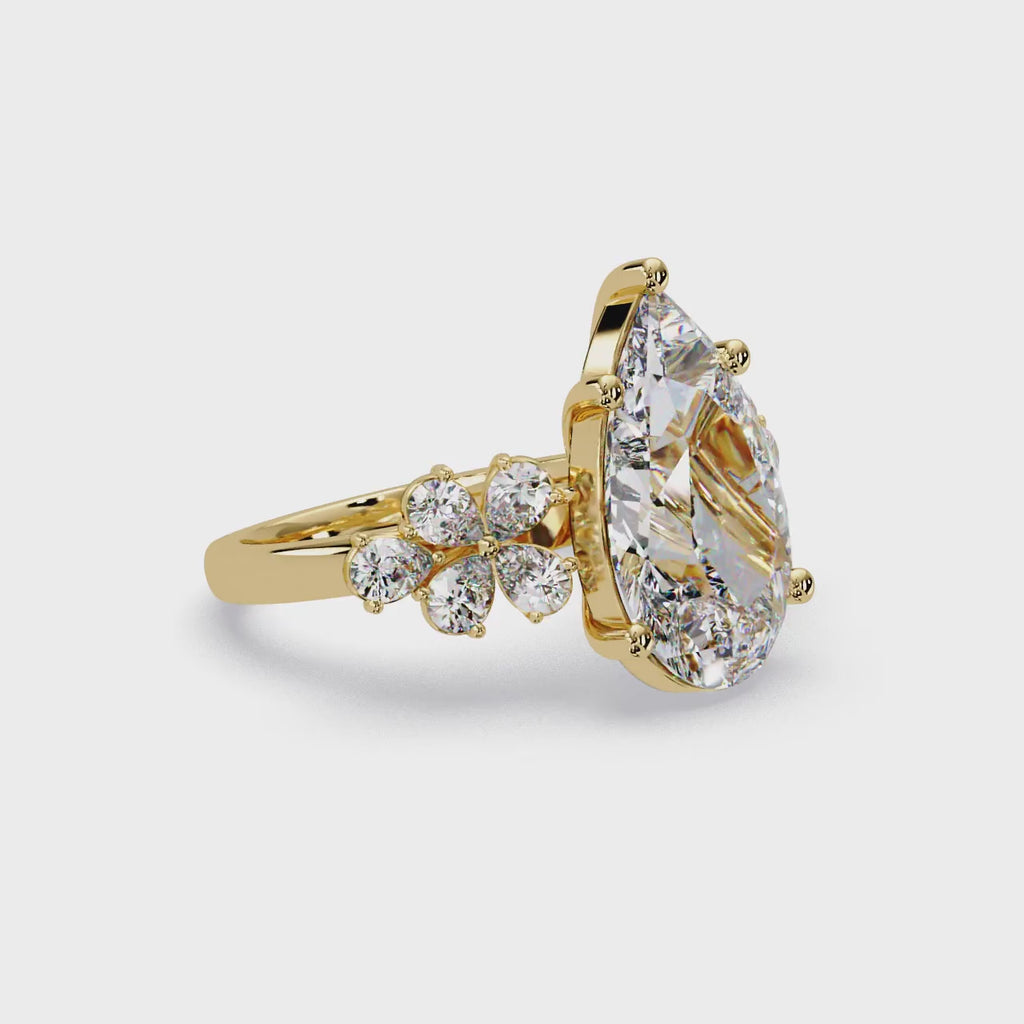 Pear Cut Diamond Engagement Ring