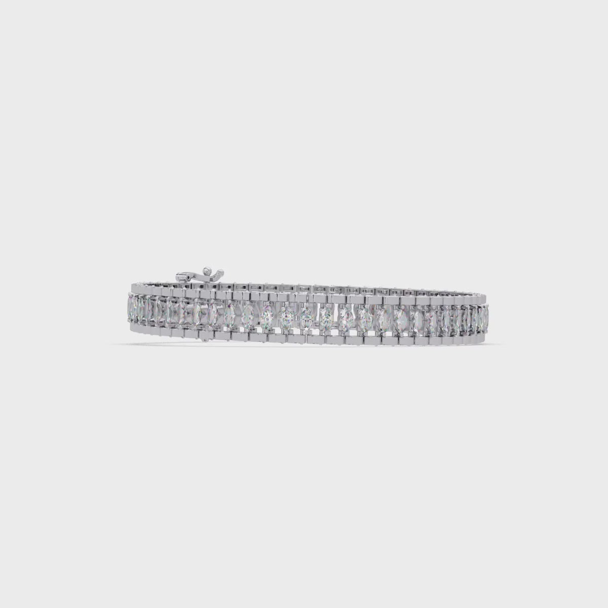 Luxury Round Cut Diamond Tennis Bracelet for Women