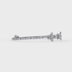 Butterfly Floral Cushion Cut Diamond Tennis Bracelet
