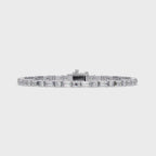 Round & Baguette Diamond Tennis Bracelet | Luxury Bracelet for Men & Women