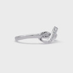 Elegant Diamond Infinity Wave Ring