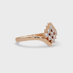 Round Diamond Cluster Engagement Ring