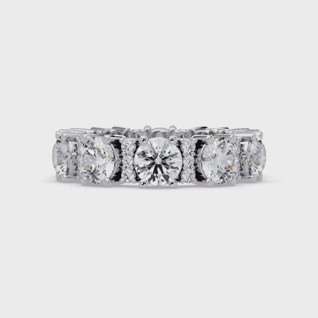 Round Cut Diamond Ladies Ring