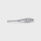Open Cushion Halo Diamond Bracelet