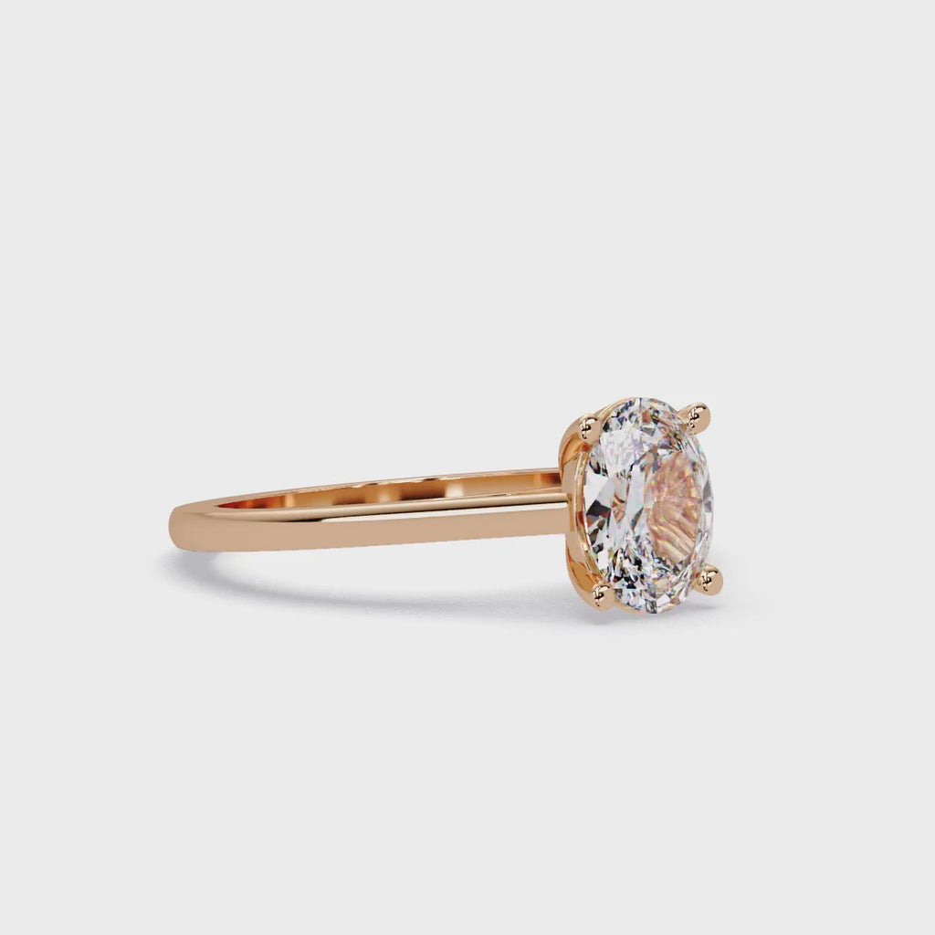 Classic Oval Solitaire Engagement Ring