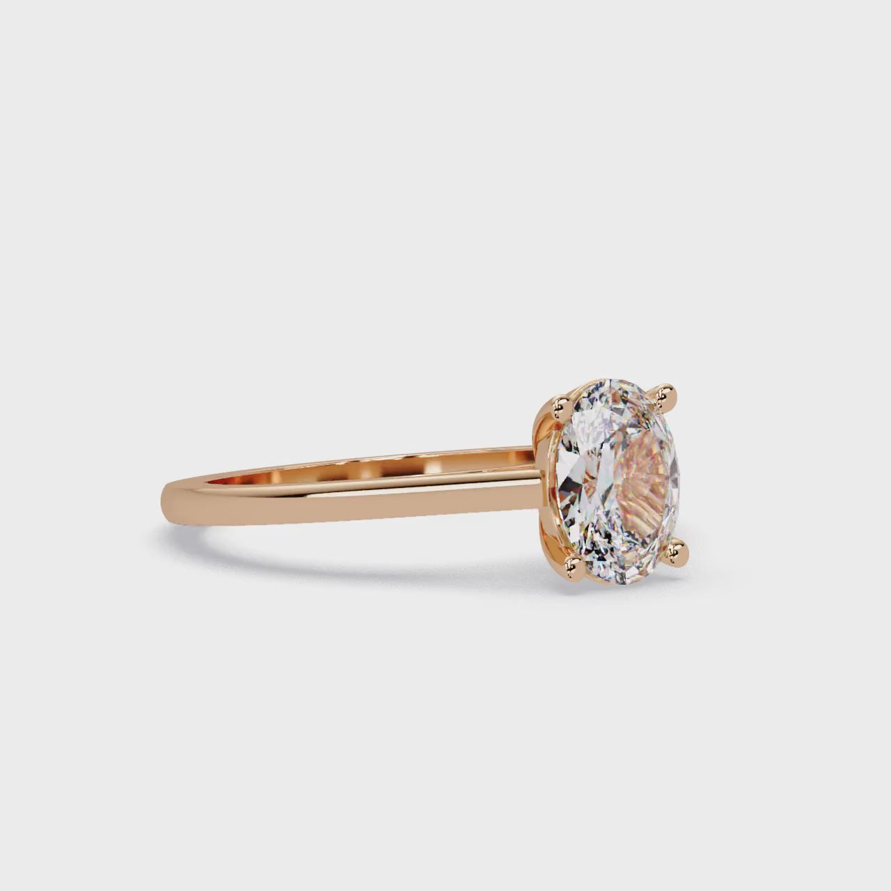 Classic Oval Solitaire Engagement Ring