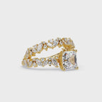Nature Inspired Diamond Bridal Ring