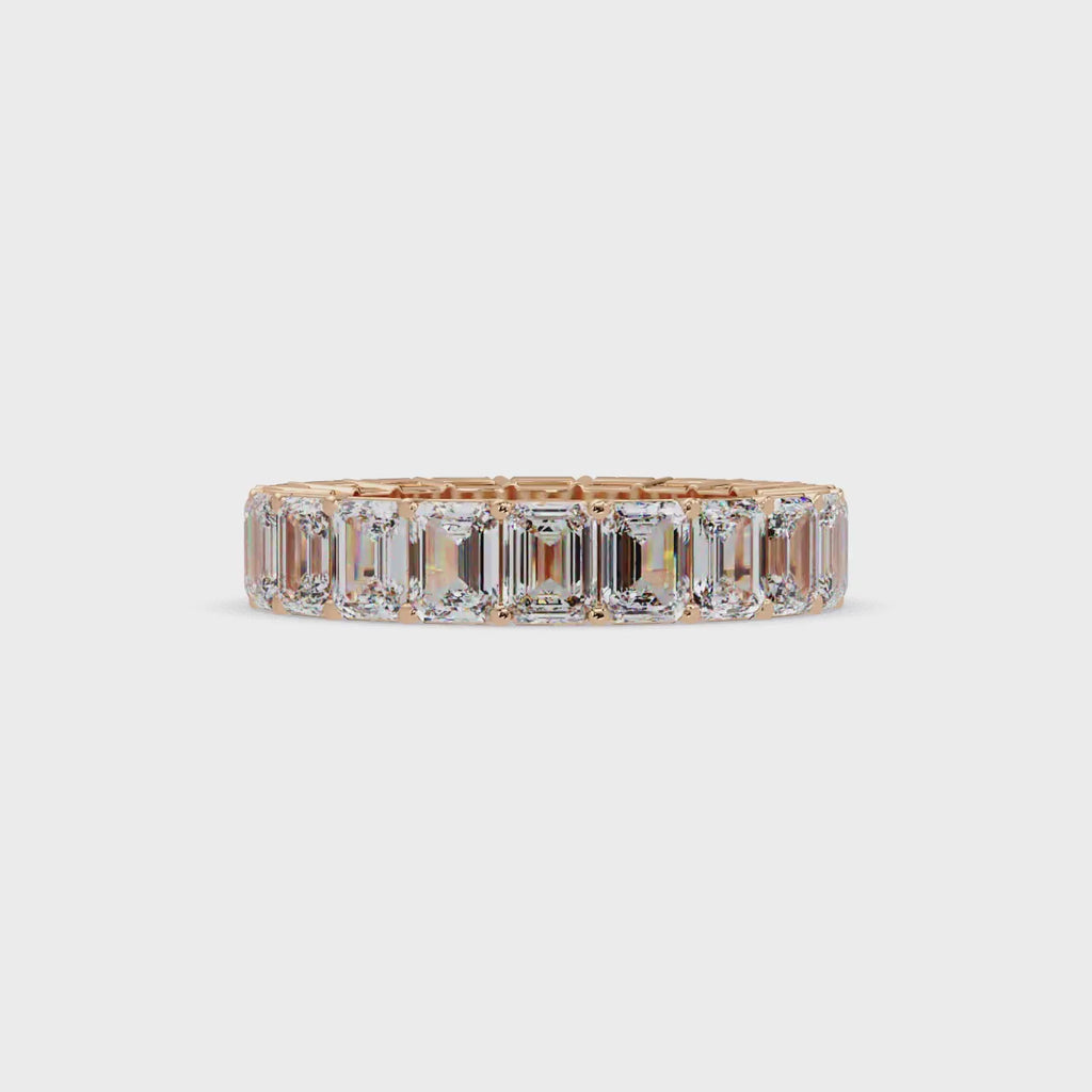 Emerald Cut Diamond Eternity Band Ring