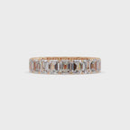 Emerald Cut Diamond Eternity Band Ring