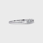 Oval Halo Diamond Bracelet
