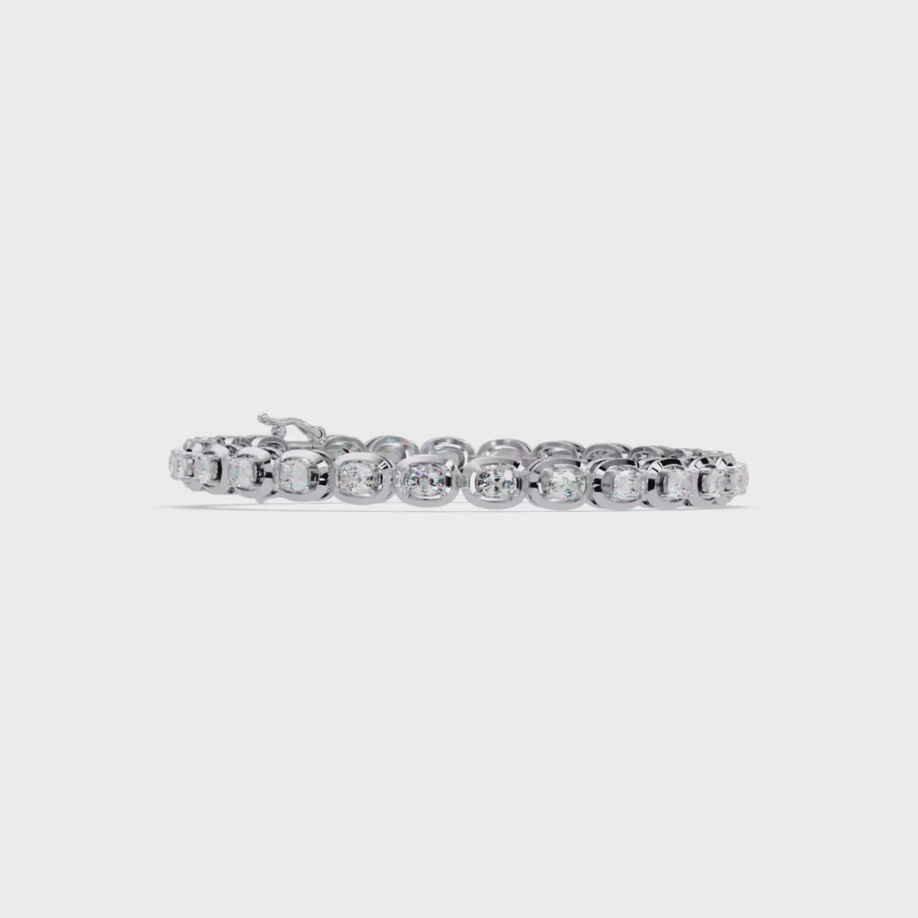 Luxury Oval Cut Diamond Tennis Bracelet