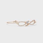 Infinity Heart Diamond Bracelet for Women