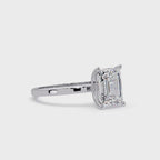 Emerald Cut Solitaire Engagement Ring