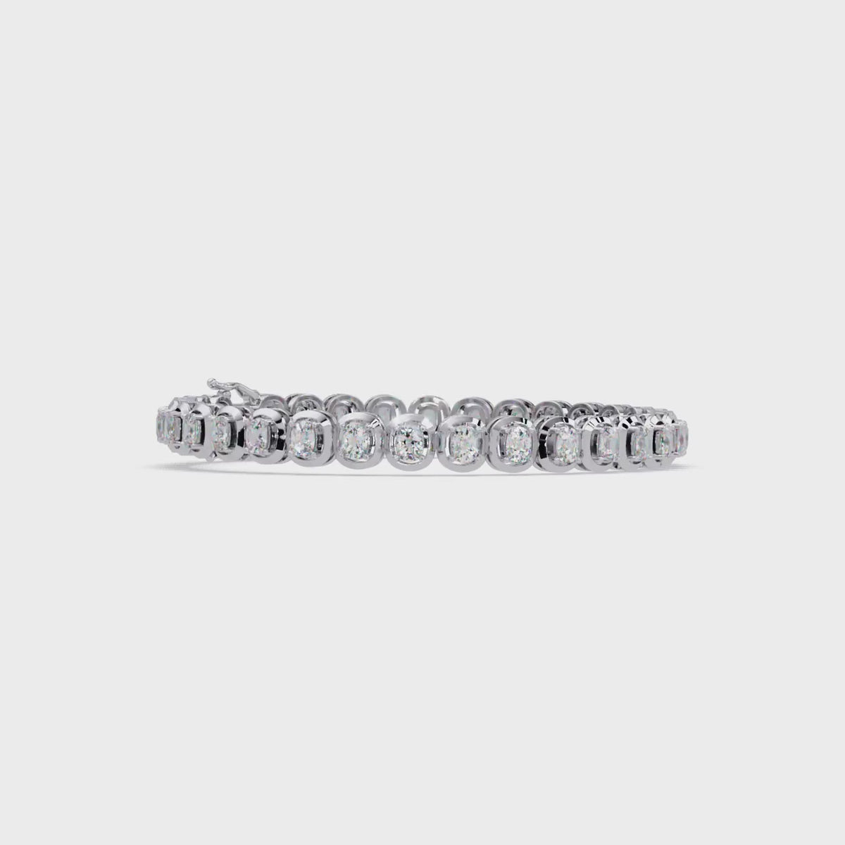 Luxury Cushion Cut Diamond Tennis Bracelet